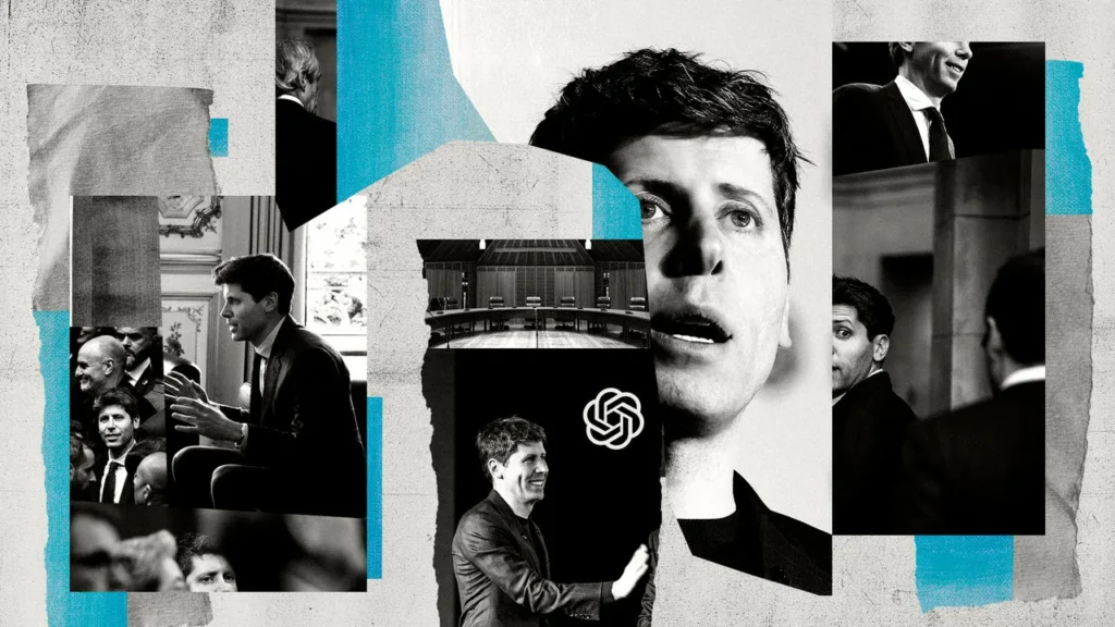 Sam Altman speaking at a technology conference