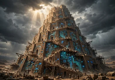 Tower of Babel with digital circuits