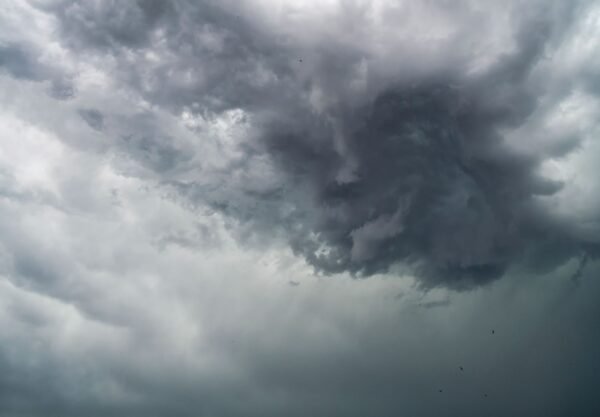 Dramatic storm clouds